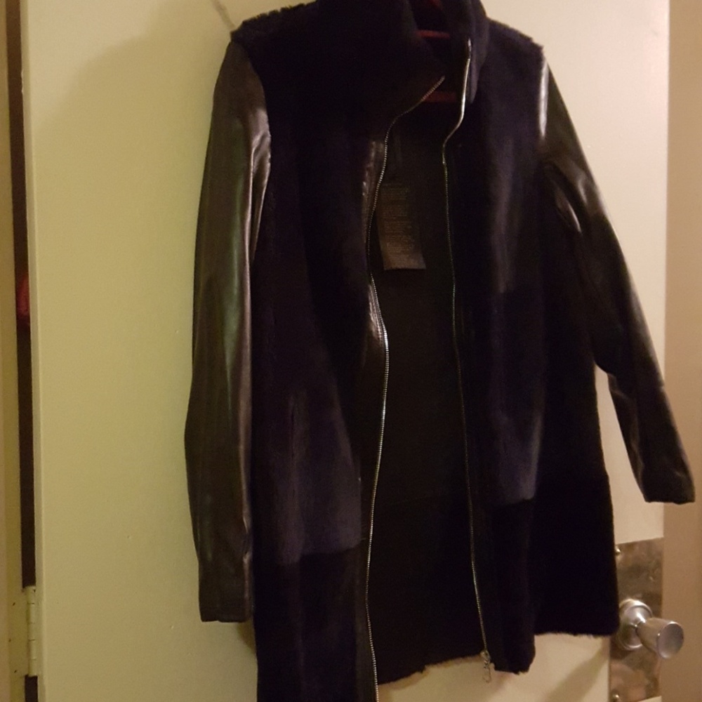 Linda Richards Luxury Fur & Leather Coat - Picture 2 of 8